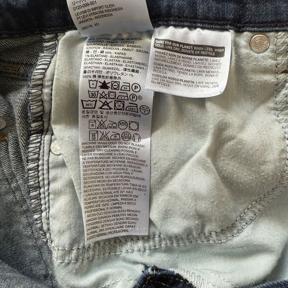 Levi's 515 Bootcut Jeans Dark Wash Women’s Size 16 - Picture 8 of 9